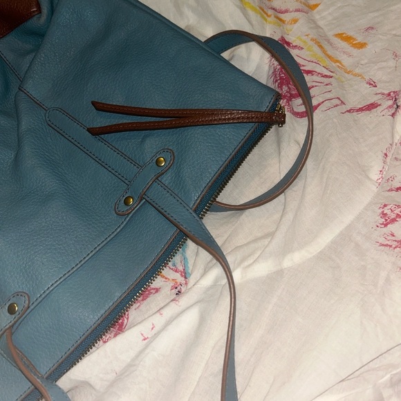 Fossil Felicity Gem Blue Tote - Picture 6 of 6
